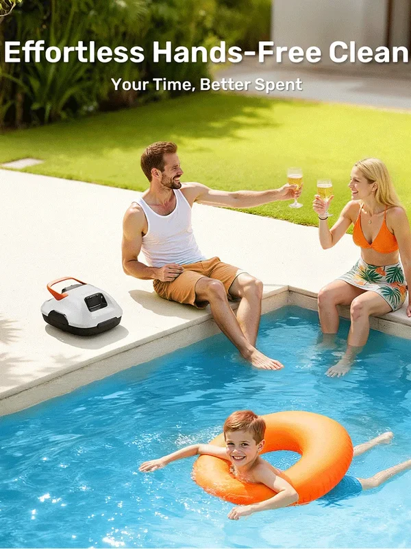 AliExpress - Robot de nettoyage de piscine sans fil portable, aspirateur robotisé autonome Gosvor, idéal pour les piscines hors sol, jusqu'à 80 