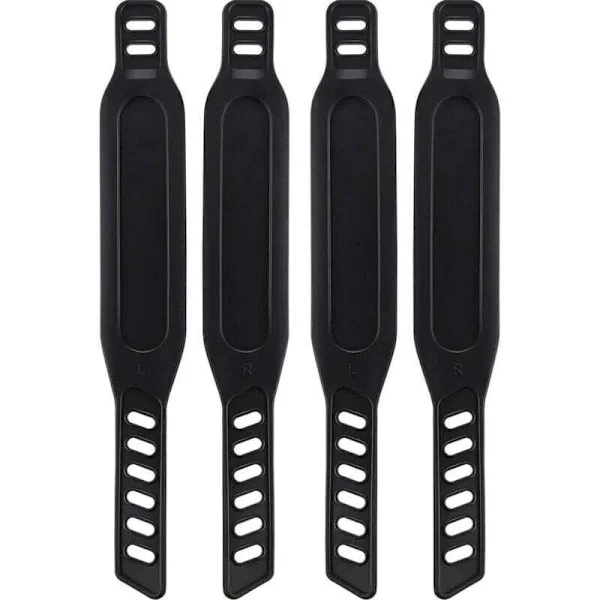 Exercise Bike Pedal Straps Pedal Pedal Straps Easy to Adjust Universal Pedal Straps for Flat Bike or Gym 2 Pairs Black-