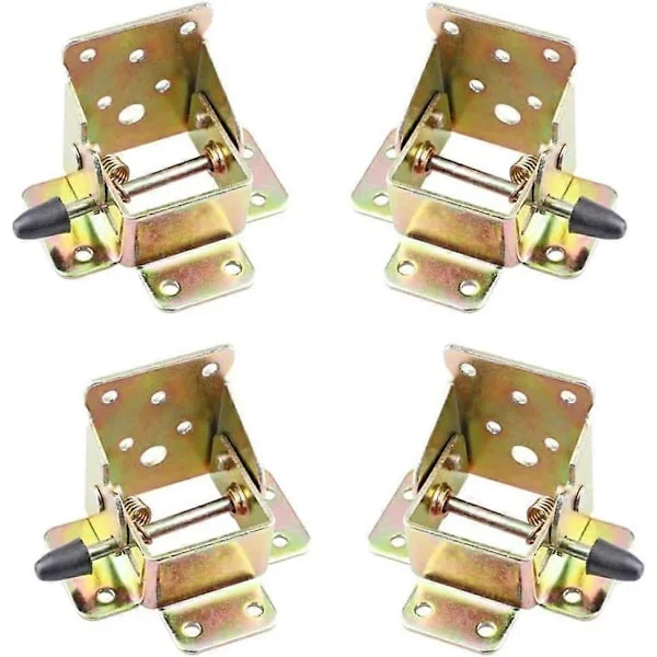 Folding Table Legs for Kitchen and Laundry Room, Self-Locking Brackets with Solid Construction, High-Quality Metal Table Leg Extender with 90-Degree 