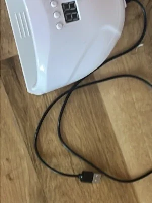 Vit UV-lampa för naglar med USB