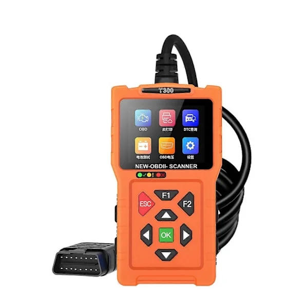 T300 OBD2 Skanner Bil Diagnoseverktøy, Kode Leser for Alle OBD II Biler & Lastebiler, Bilskanner, Sjekk Motorlys, Skann Verktøy elm327reader