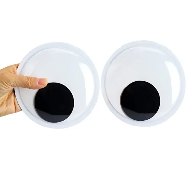 【BQ】6 st jättestora googly ögon svarta och vita googly ögon stora klistermärken ögon