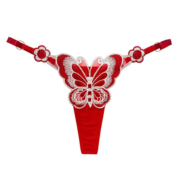 Dame G-streng Sommerfugl Broderi Thong Undertøy G-streng Lav-Midje Thongs Truser Sexy Japanske Truser Thong R