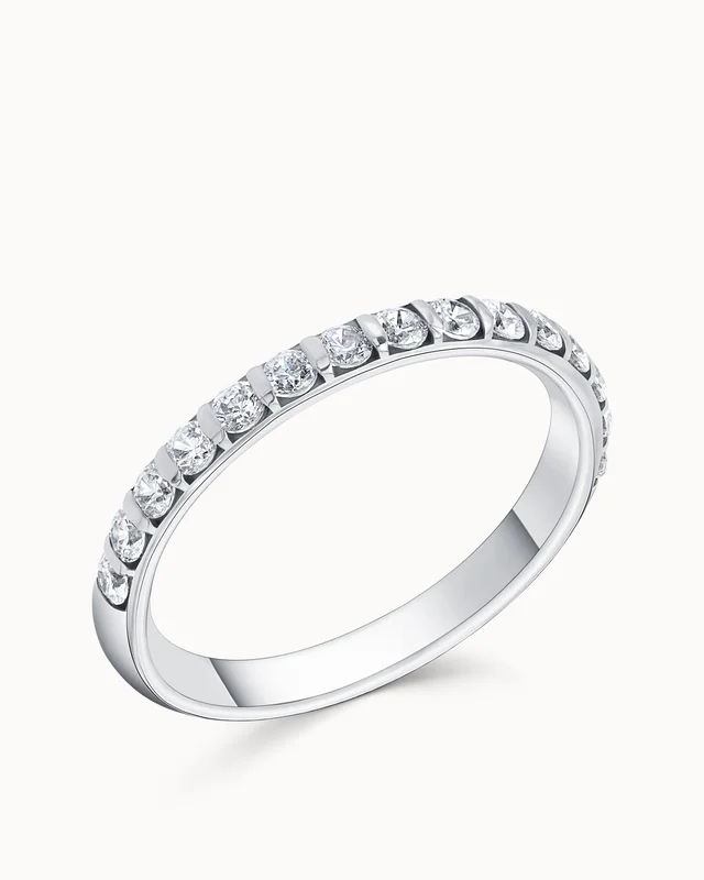 Alliancering Jenna 18K Hvidguld - Forlovelsesringe & Vielsesringe hos Vanbruun