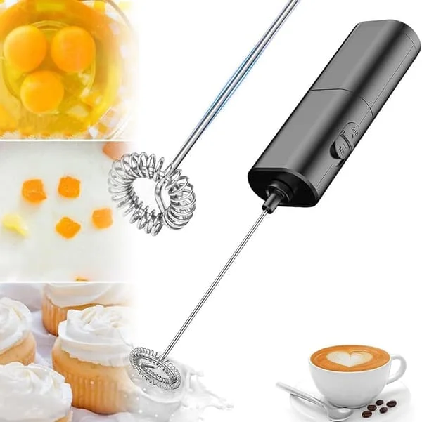 Mini elektrisk piskerisblender, mælkeskummer, blender, mini skummer, mini kaffepisker