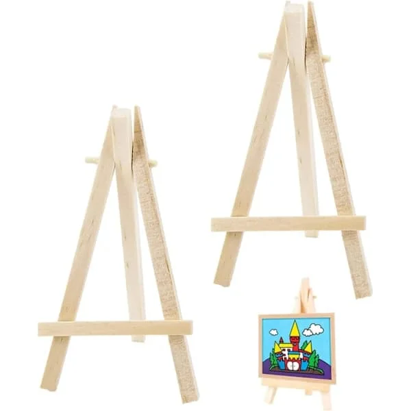 Minimaalausteline, mini puinen maalausteline, maalausteline maalaukseen