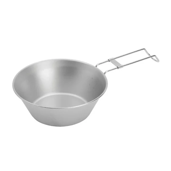 1 stk Bolle Rustfritt Stål Campingbolle Sammenleggbar Silikonbolle