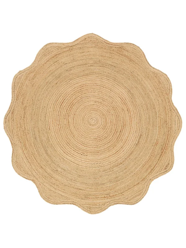 Sway Beige Rond Vloerkleed