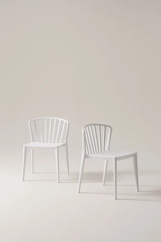 Jotex - Tuinstoel 2-pack Wit Wit - VÄBY - Koop Eetkamerstoelen & keukenstoelen bij Jotex