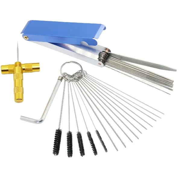 Carburetor Cleaning Kit Carburetor Cleaning Kit 10 Cleaning Needles 5 Brushes-FX-