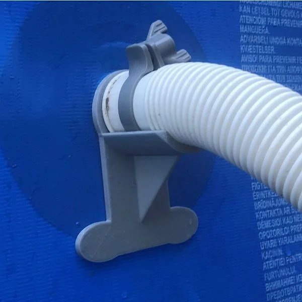 Pool slangstöd: Grå - Stödjer 30 till 37 mm rör, t.ex. Intex KLB