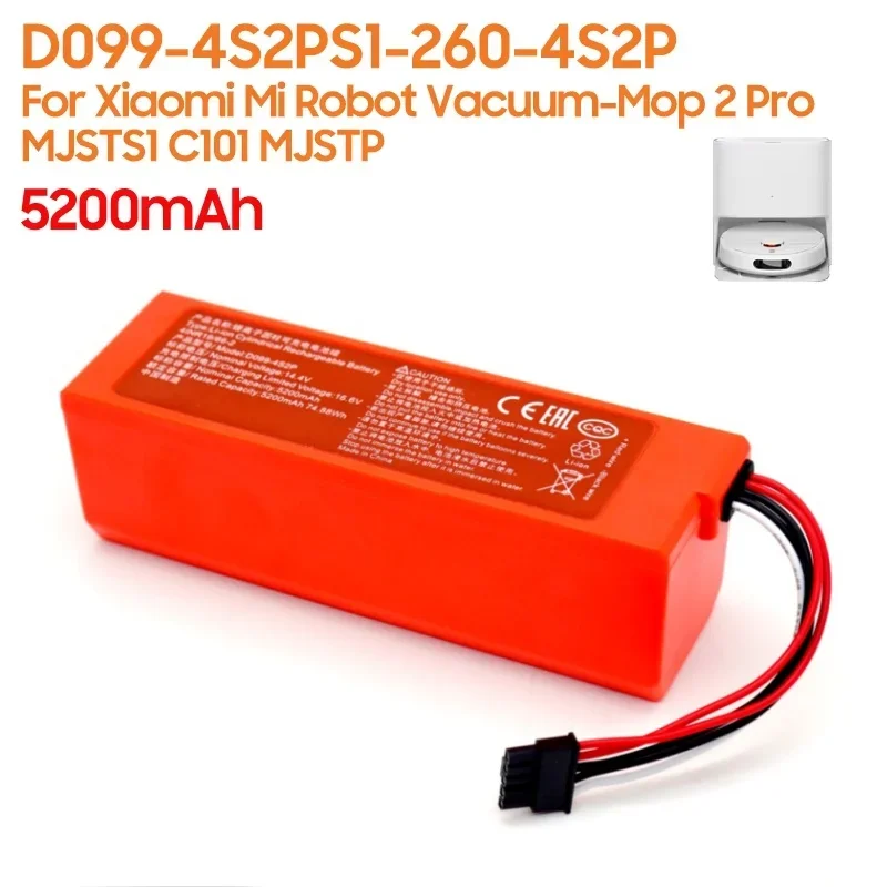 AliExpress - Neuer 100% originaler 7000mAh Ersatzakku D099-4S2P für Xiaomi Mi Robot Vacuum-Mop 2 Pro Vacuum-Mop 2 MJSTS1 C101 MJSTP