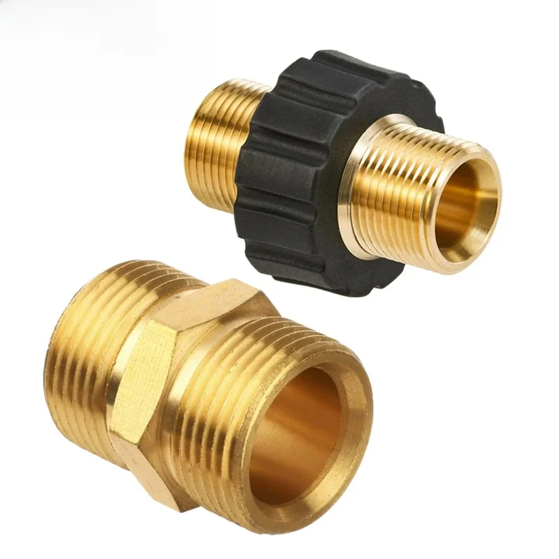 AliExpress - Ensemble d'adaptateurs pour nettoyeur haute pression, raccord mâle M22-14mm vers M22-14mm mâle pivotant, Kit de filetage de tuyau, 