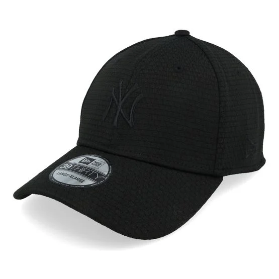 New Era - MLB Nero flexfit Cappellino - New York Yankees Stretch Mesh 39THIRTY Black Adjustable @ Hatstore