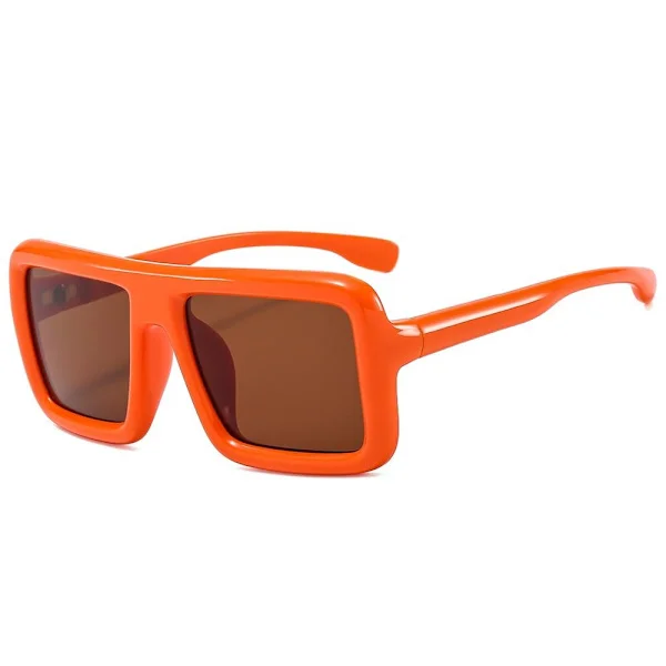 Firkantede solbriller Tykke ramme solbriller ORANGE ORANGE Oransje