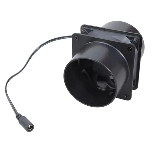 12V 8cm Inline Kanalfläkt Med Hastighetsregulator Kraftfull Ventilation