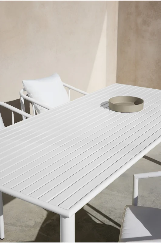 Jotex - Eettafel 90x200 Cm Wit Wit - MENTON - Koop Eettafels voor buiten bij Jotex