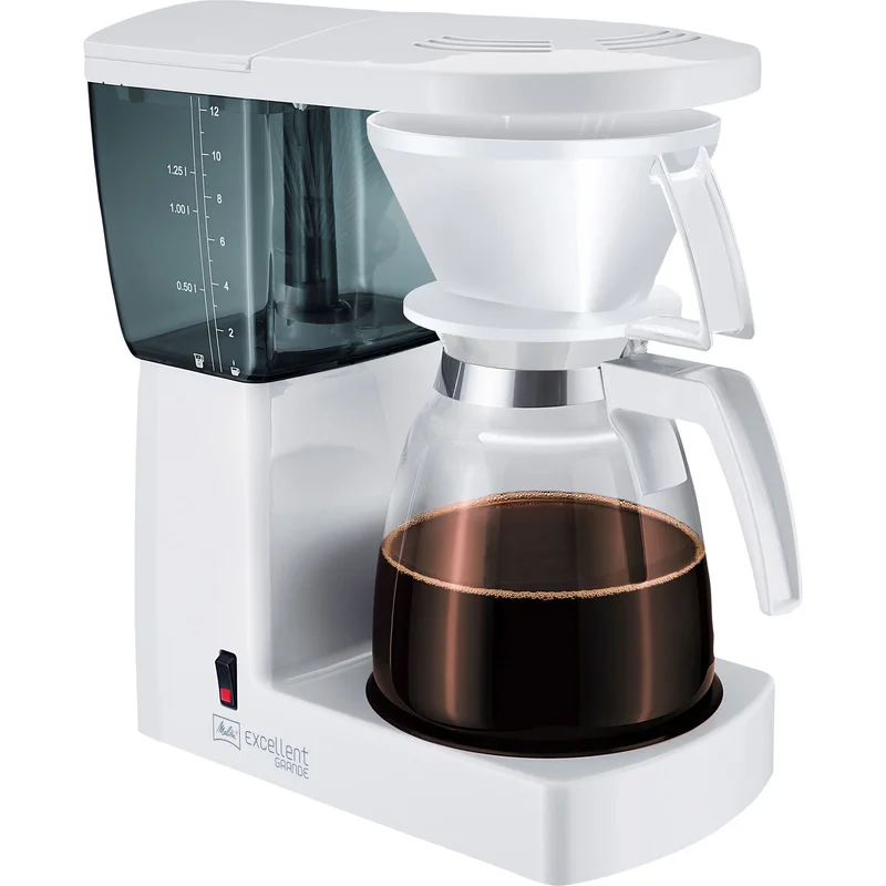 Melitta Excellent Grande Hvit Kaffetrakter - Kjøp kaffemaskin hos Bakeren og Kokken