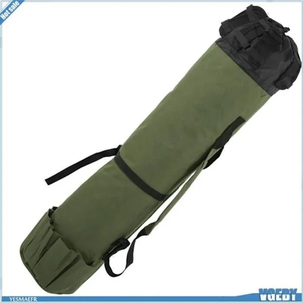 VGEBY Fiskeredskapsveske VGEBY Fiskeveske Fiskestang Oppbevaringsveske Sylindrisk Organizer Sport Tube Grønn OD