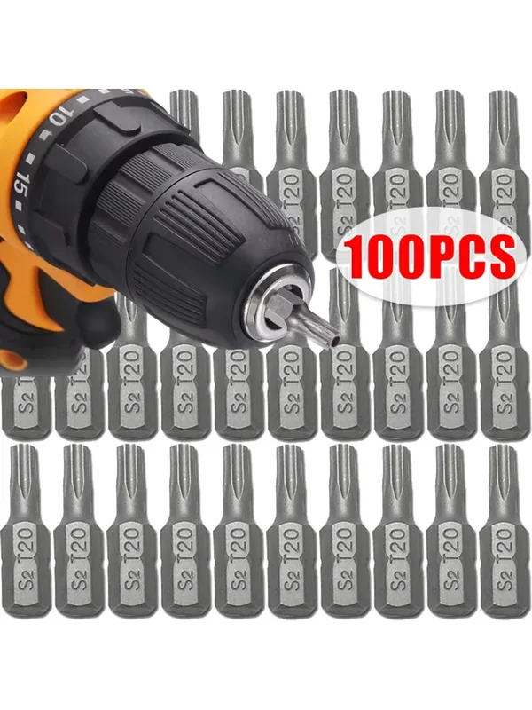 AliExpress - Embouts de tournevis Torx S2, embouts hexagonaux de 1/4 pouces, embouts de tournevis à percussion, outils à main T6 T8 T10 T15 T20 T25 