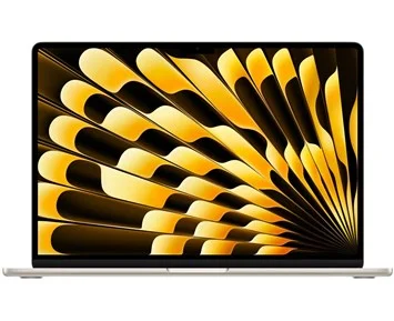 Apple 15-inch MacBook Air - M3 chip 8-core CPU 10-core GPU, 8GB RAM, 512GB SSD - Starlight - Fyndvara - MacBook Air 15′′. Tunn. Lätt. Kraften är 