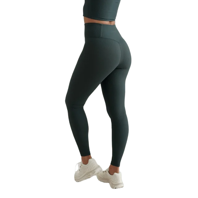aim'n Ribbed Performance Tights Underdelar Dam Grön XL