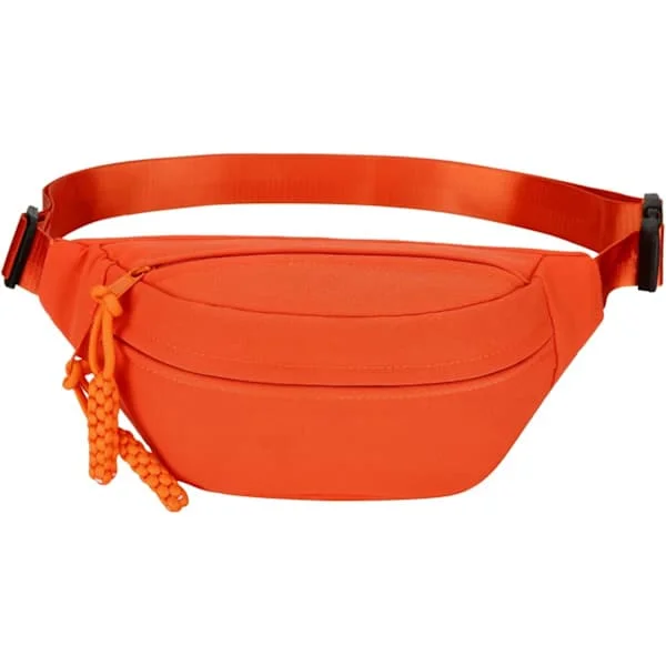 Long Keeper Midjeveske Mageveske for Kvinner Menn Mote Midjevesker Mageveske Cross Body Justerbar Reise Midjeveske Store Lommer for Løping Oransje 
