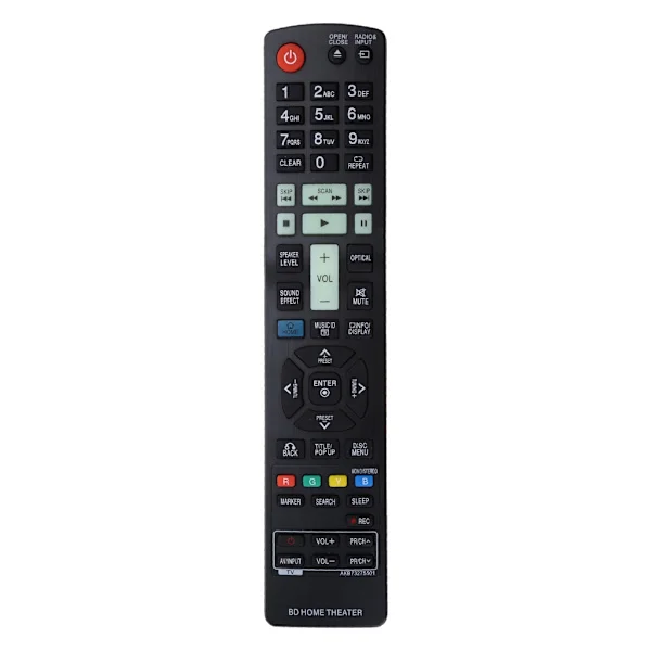 Erstatningsfjernkontroll for LG Blu-ray hjemmekino LHB336 LHB536 HX906SB LHB976 HX551 HX561 fjernkontroll