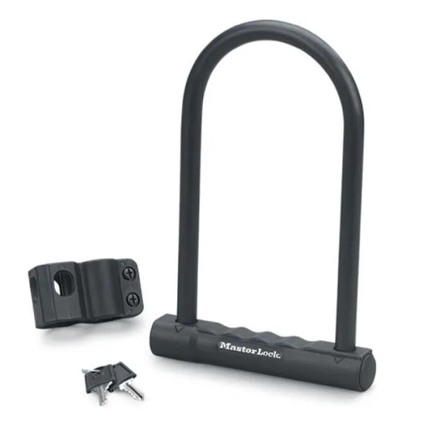 Masterlock U-lås - H.180mm Ø12mm - Sort