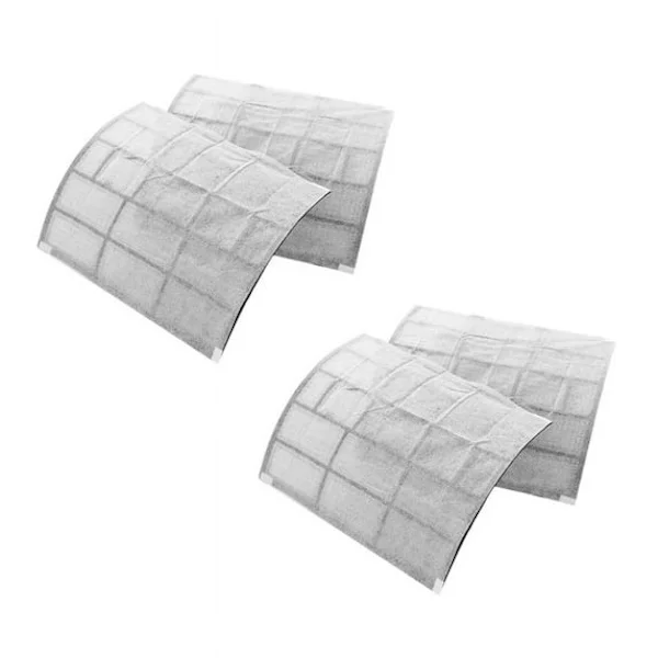 Förpackning med 6 självhäftande renande bomullsfilter för luftkonditionering, 40 x 35 cm