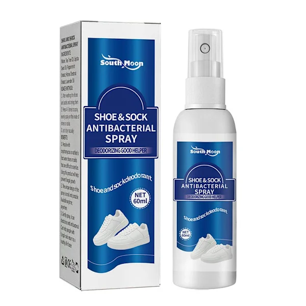 60 ml sko- og stødantibakteriel spraydeodorant foddeodorant lugt V2A4