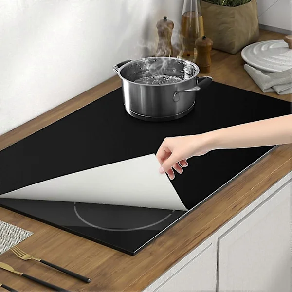 Stor Silikon Induksjonstopp Beskyttelsesmatte, 51.8cm X 78cm Induksjonstopp Beskyttelse Magnetisk Elektrisk Topp Beskyttelse Anti-S[qb]
