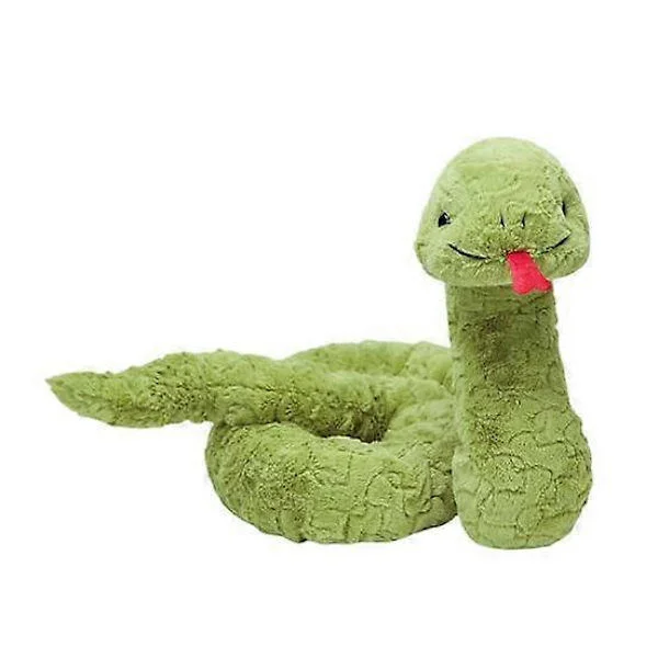 80/120/160CM Jätte Grön Orm Plysch Leksak Docka Kudde Mjukt Gosedjur Orm Plysch 80cm