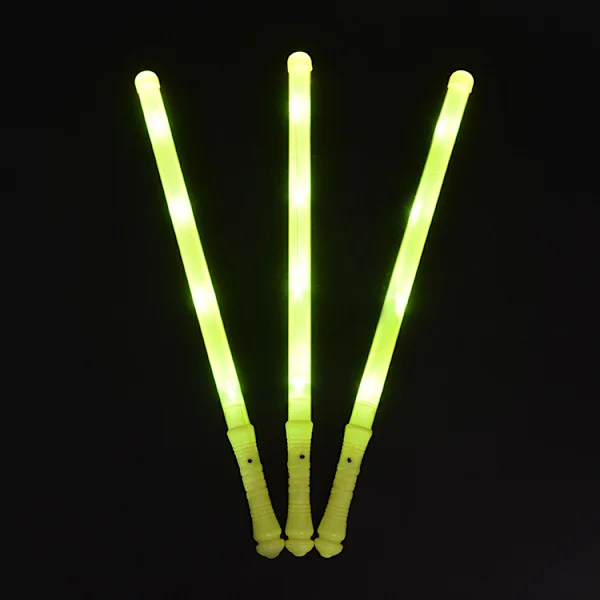 20-pack gula medelstora glowsticks – konsert cheer sticks, party glowsticks