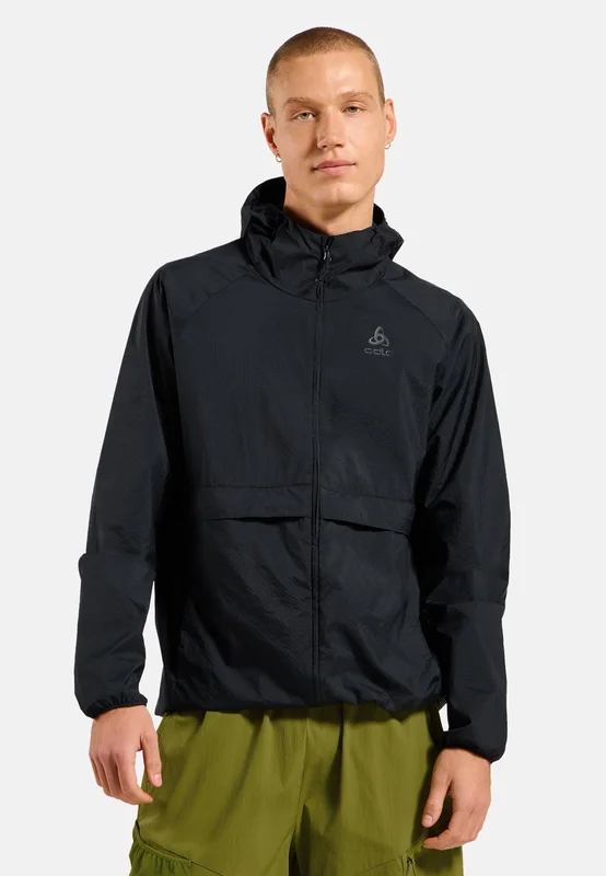 Odlo Essential Windbreaker Jacke für Herren, XXL, schwarz