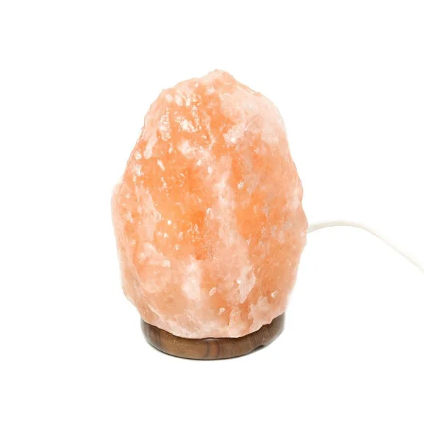 Himalayan saltlampa Naturligt Pakistan-salt Lugnande stämningsljus för hemavkoppling 20 cm