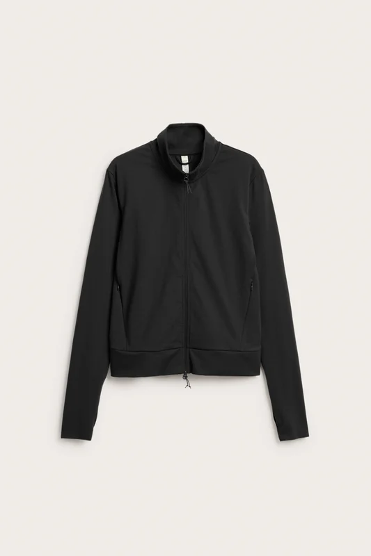 Kappahl | Treningsjakke i myk stretchjersey Svart L | Dame