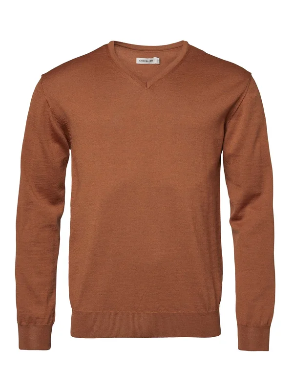 Chevalier Aston V-hals Merinoull Genser Herre Brun