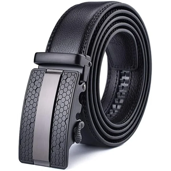 Men's Leather Belt Automatic Belt Made of Cowhide