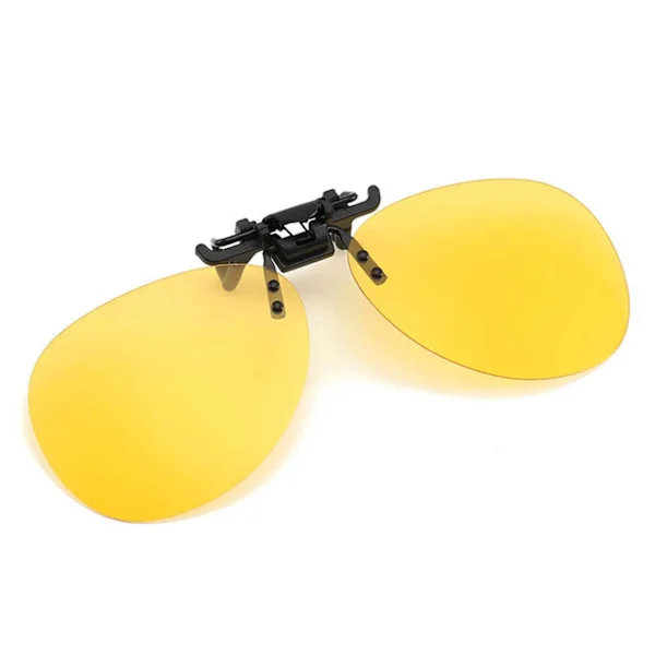Clip-on Aviator Solbriller Pilotbriller Gule Nattesyn gule