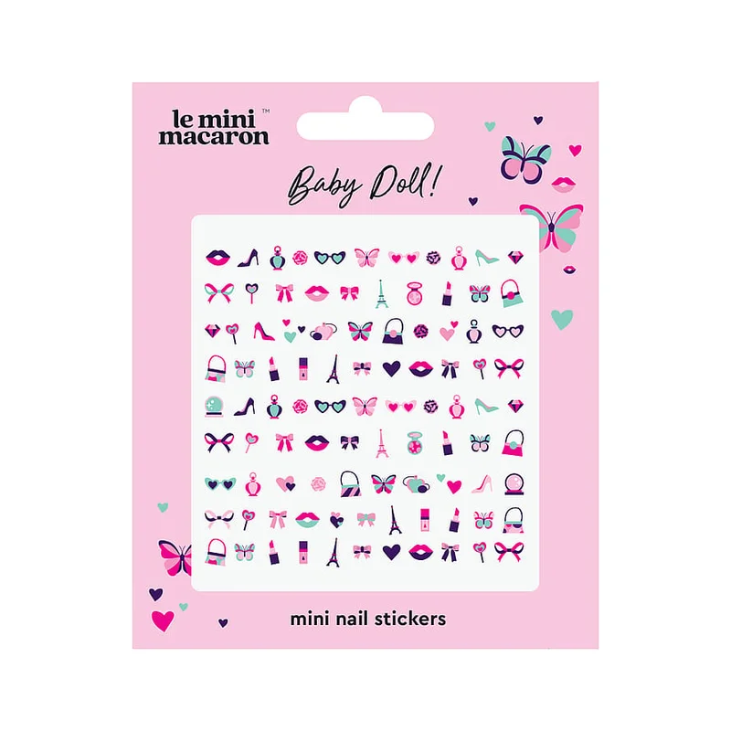 Le mini macaron Mini Nail Art Stickers Baby Doll, Makeup, Nail Art, Nail Stickers