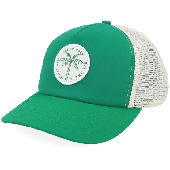 Salty Crew - Grønn trucker Caps - Queen Palm Kelly Green Trucker @ Hatstore