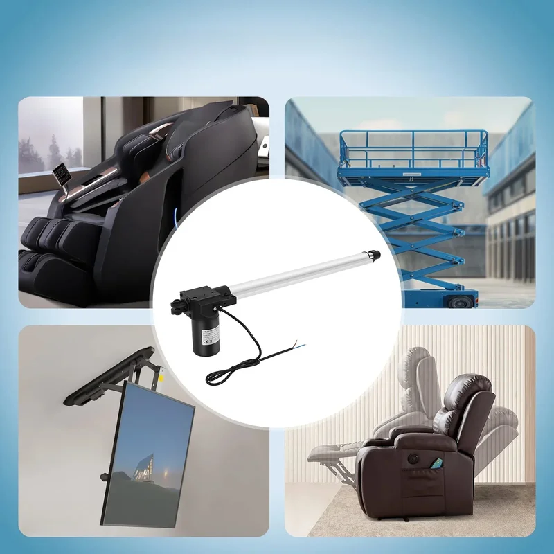 AliExpress - Actionneur de course de 500mm, actionneur linéaire 12V, Force 6000N, moteur linéaire pour Table TV inclinable, lit de Massage, canapé 
