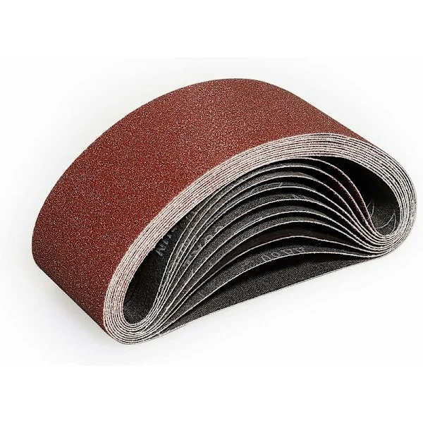 Slipband 75x533 mm - 10 st 80-korn slipband för slipning och polering med bandslip