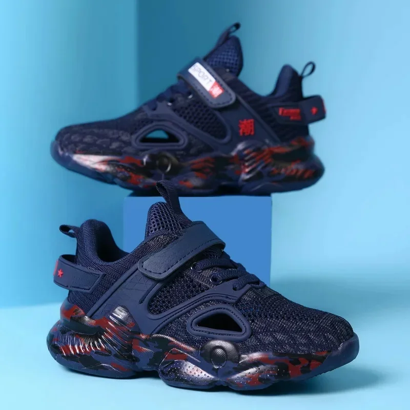 AliExpress - Chaussures de sport d'été pour garçons, chaussures de course creuses décontractées à la mode pour enfants
