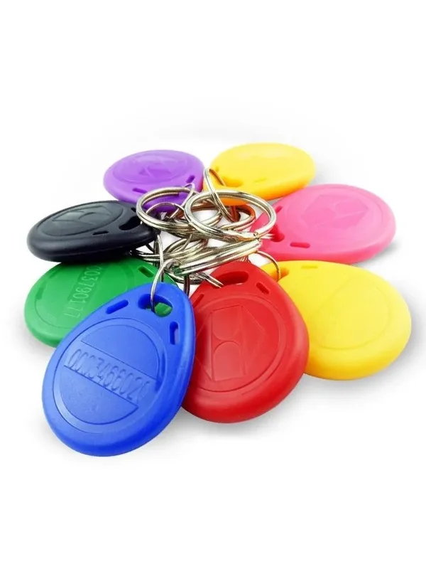 AliExpress - 10-20 stücke EM4100 125 KHz Nur-Lese-RFID ID Keyfob RFID Tag Tags Mit Schlüssel Ring Karte Aufkleber keyfob Token Ring Proximity Chip 