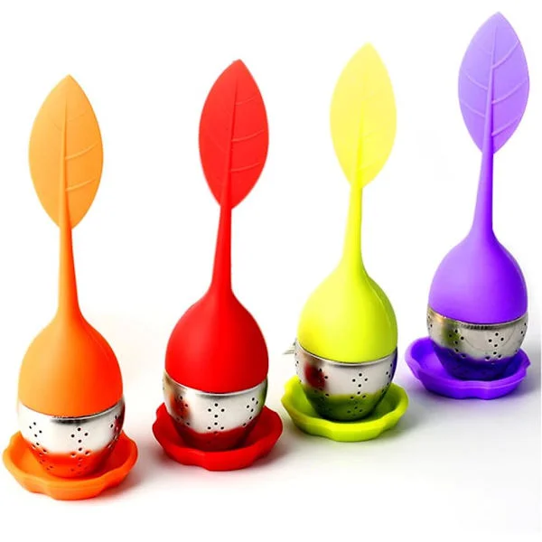 Tesilar för löst te 4 st tesil, teinfuser, tesil i rostfritt stål, lätt att rengöra tesil, tesil för löst te