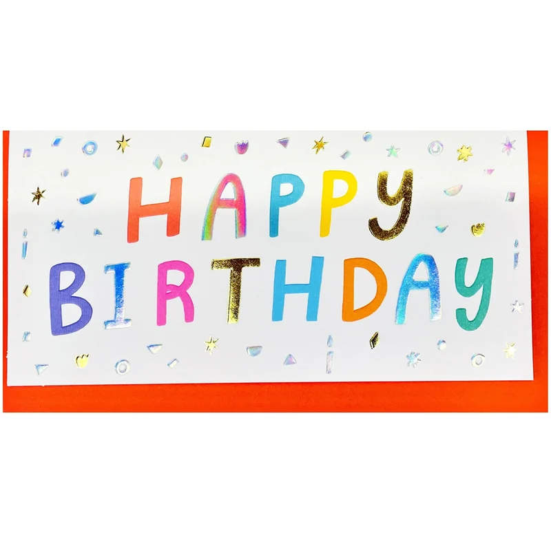 Greeting Life Gratulationskort med kuvert Lettering